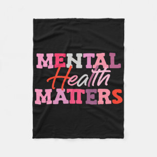 Mental Health Problems National Stress Awareness M Fleece Blanket