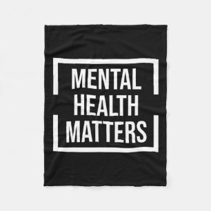 Mental Health Problems National Stress Awareness M Fleece Blanket