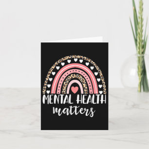 Mental Health Problems Rainbow Spread Awareness Me Card