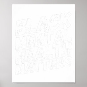 Mental Health Problems Therapy Gift Poster