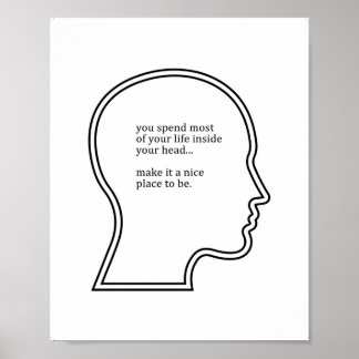Mental Health Quotes, Office Wall Décor Poster