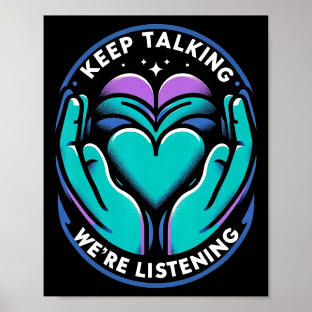 Mental Health Recovery Journey Suicide Ptsd Awaren Poster (Front)