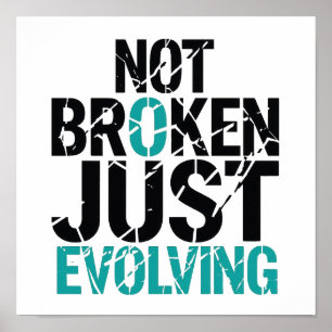 Mental Health Recovery Not Broken Quote Poster