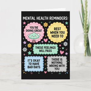 Mental Health Reminders Mental Health Awareness Mo Card
