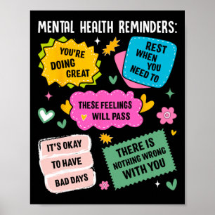 Mental Health Reminders Poster