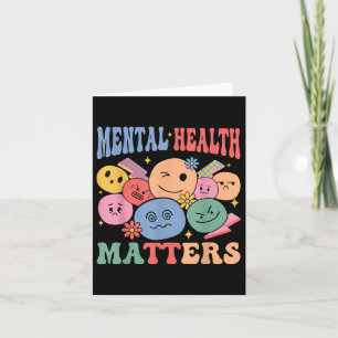 Mental-health Retro Groovy S Awareness Self Care Card