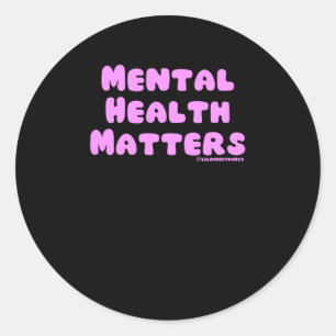 Mental Health S.1 Classic Round Sticker