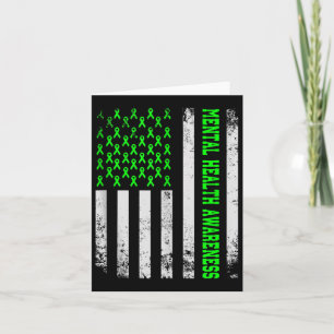 Mental Health S American Flag Mental Health Awaren Card