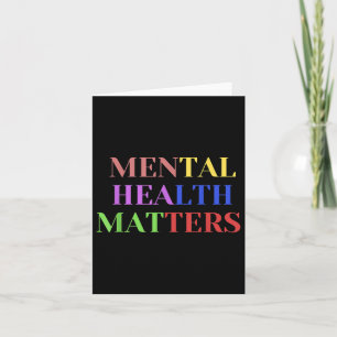 Mental Health S Awareness For Women Kid Men Gift  Card