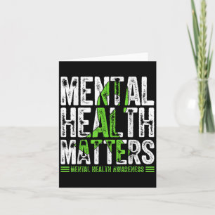 Mental Health S Awareness Green Ribbon Support War Card
