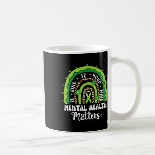 Mental Health S Awareness Men Women Kids Green Rai Coffee Mug