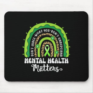 Mental Health S Awareness Men Women Kids Rainbow G Mouse Pad
