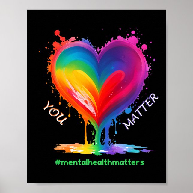 Mental Health S Awareness Month For Men And Women  Poster (Front)