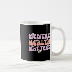 Mental Health S Awareness Month Groovy Therapy Squ Coffee Mug