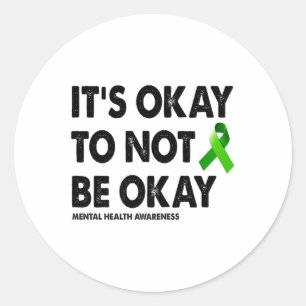 Mental Health S Awareness Premium _1 Classic Round Sticker