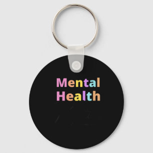 Mental Health S Awareness Retro Psychologist Women Key Ring