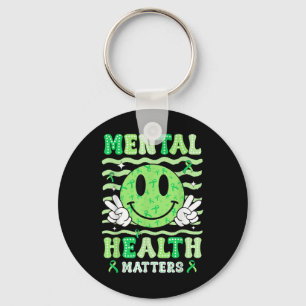 Mental Health S Awareness Smile Face Men Women Kid Key Ring