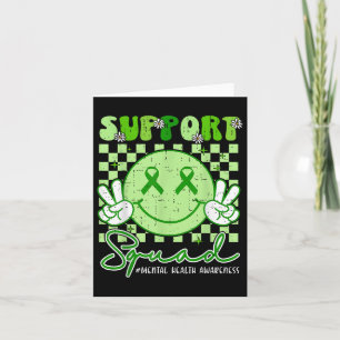 Mental Health S Awareness Support Squad Smile Face Card