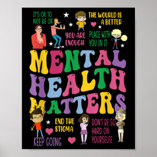 Mental Health S Awareness T Shirt For Men And Wome Poster