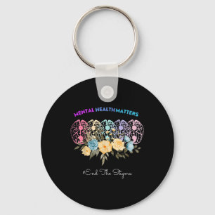 Mental Health S Brain Illness Awareness Key Ring