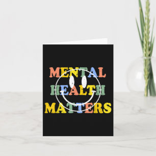 Mental Health S Brain Illness Awareness Smile Face Card