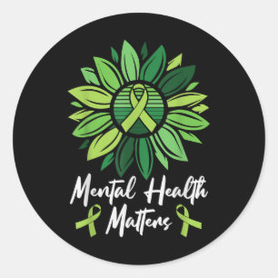 Mental Health S Depression Mental Health Awareness Classic Round Sticker