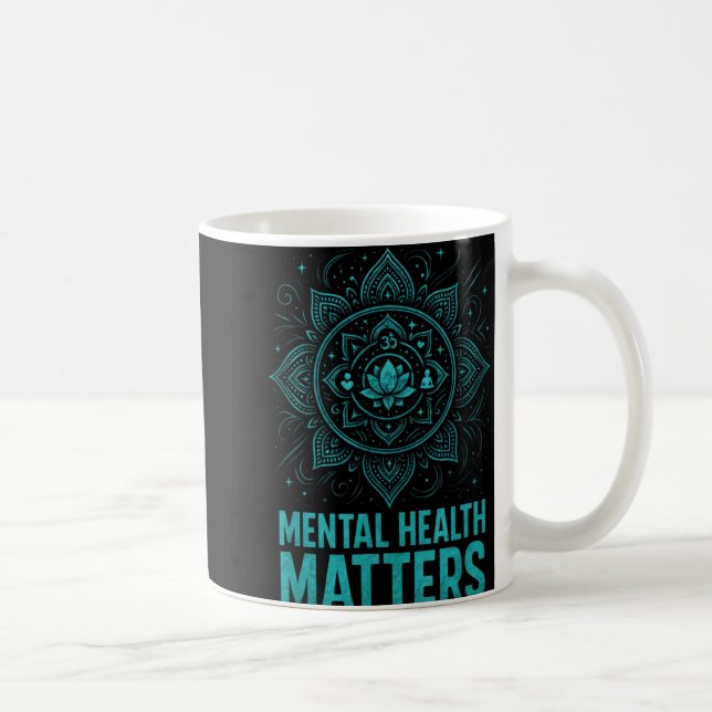 Mental Health S End Stigma Awareness  Coffee Mug (Right)