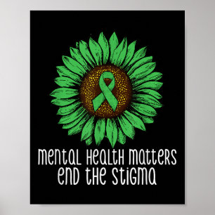 Mental Health S End The Stigma Awareness Motivatio Poster