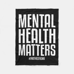 Mental Health S End The Stigma Mental Health Aware Fleece Blanket
