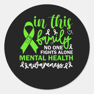 Mental Health S End The Stigma Psychology Therapy Classic Round Sticker