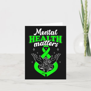 Mental Health S Flowers Awareness Women Card