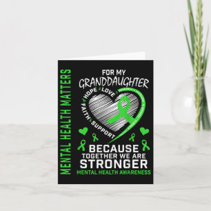 Mental Health S Granddaughter Mental Health Awaren Card