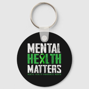 Mental Health S Green Ribbon Mental Health Awarene Key Ring
