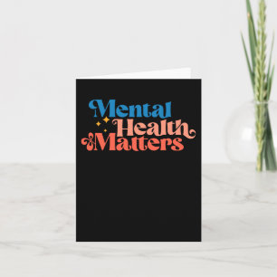 Mental Health S Groovy Font Sticker Card