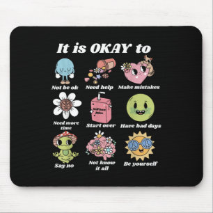 Mental Health S Groovy Smile Mental Health Awarene Mouse Pad
