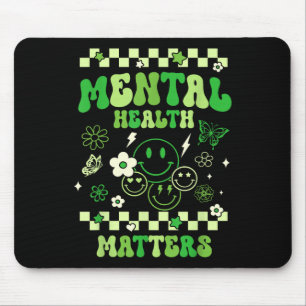 Mental Health S Groovy Smile Mental Health Awarene Mouse Pad