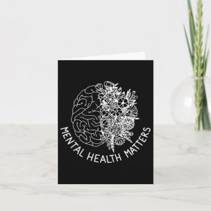 Mental Health S Human Brain Flowers Health Awarene Card