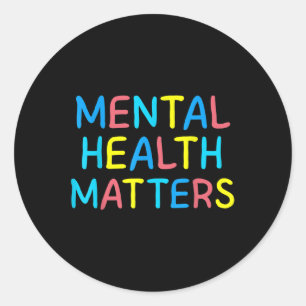 Mental Health S Human Brain Illness Awareness _5 Classic Round Sticker
