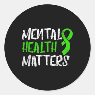 Mental Health S Human Brain Illness Awareness _5 Classic Round Sticker