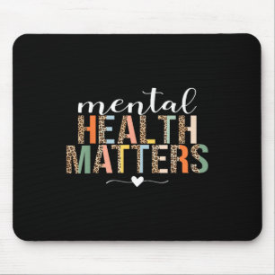 Mental Health S Human Brain Illness Awareness Leop Mouse Pad