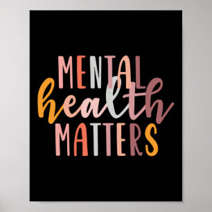 Mental Health S Human Brain Illness Awareness Long Poster