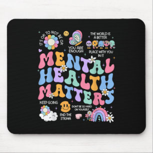 Mental Health S Human Brain Illness Awareness Mouse Pad