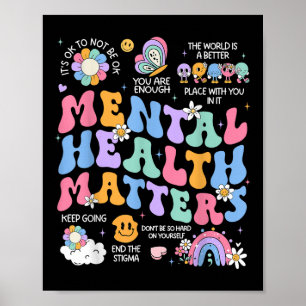 Mental Health S Human Brain Illness Awareness  Poster