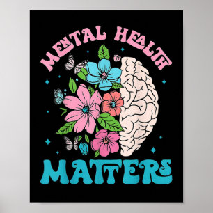 Mental Health S Human Brain Illness Awareness Poster