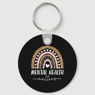 Mental Health S Human Brain Illness Awareness Rain Key Ring