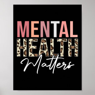 Mental Health S Leopard Human Mental Health Awaren Poster
