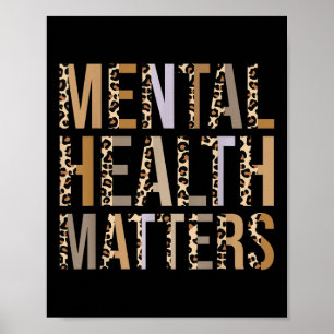 Mental Health S Leopard Print Mental Awareness Mon