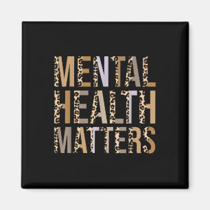 Mental Health S Leopard Print Mental Awareness Mon Magnet