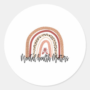 Mental Health S Mental Health Awareness _1  Classic Round Sticker