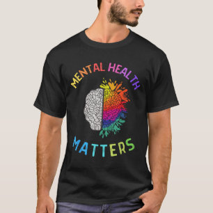 Mental Health S, Mental Health Awareness, Brain T-Shirt